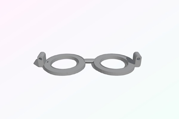 24 LED (2.1") Neopixel Glasses for Arduino nano | 3d print model