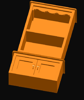 Classic bookcase | 3d print model