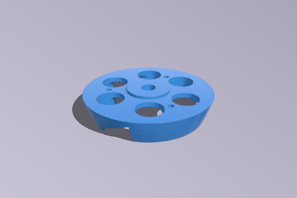 2.5in 3-blade spinner | 3d print model