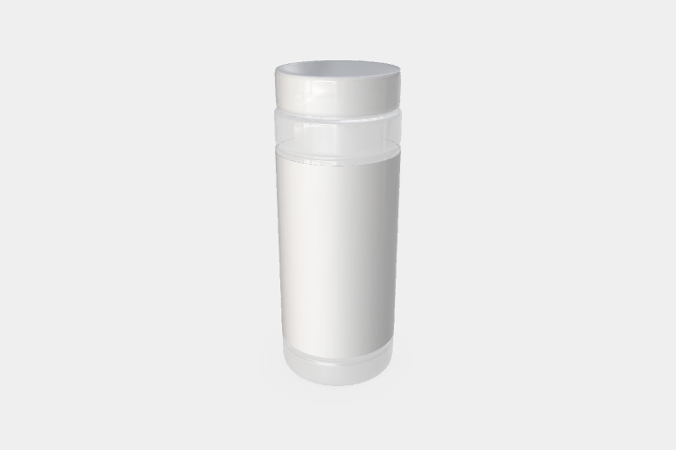 Straight-sided Tall Jar with Cap Mockup