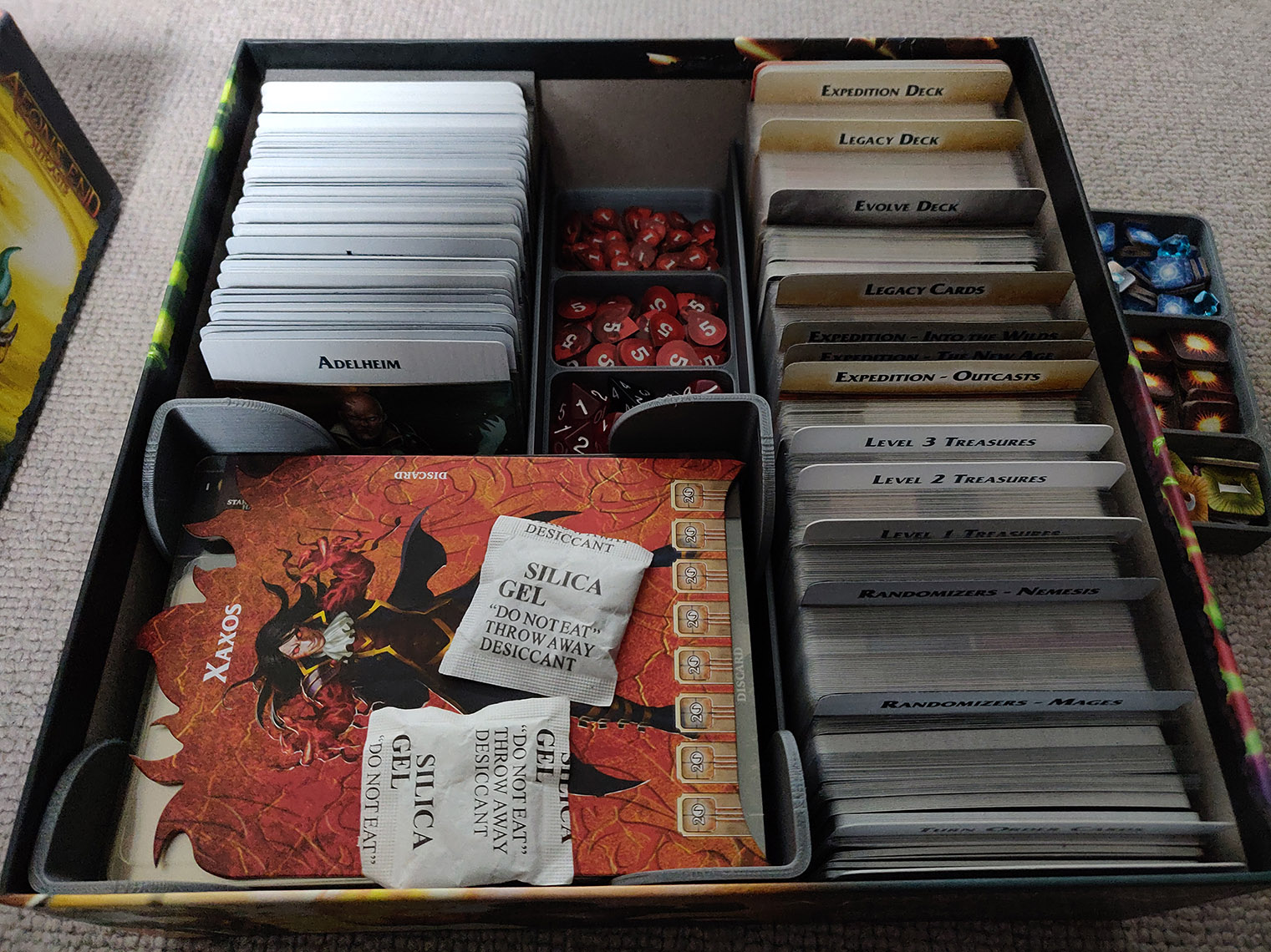 Aeon's End Collection up to Outcasts - Boardgame Storage Solution