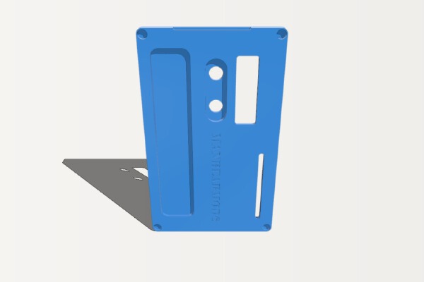 Billet Box Flat Front Panel w Windows & Button Options | 3d print model