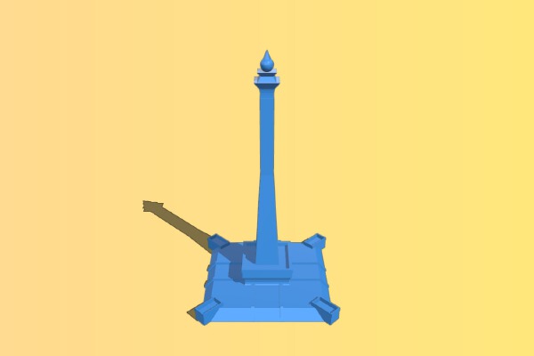National Monument – Jakarta, Indonesia | 3d print model
