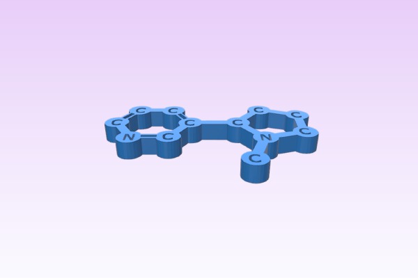 Nicotine molecule | 3d print model