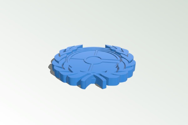 Team Fortress 2 Competitive Logo (TF2, Comp) | 3d print model