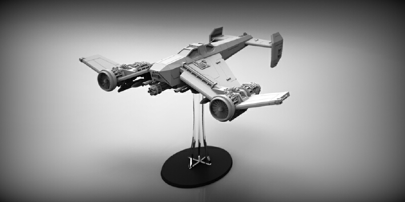 STAND for SCIFI STUKA BOMBER | 3d print model