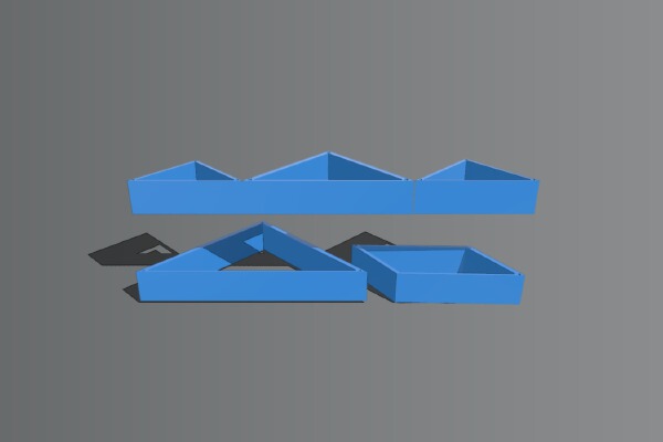 Christmas Tan gram shelving-Tinkercad Christmas | 3d print model