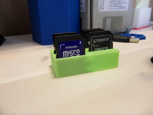 SD card holder. Sizes for 6, 10, 14, 20 cards | 3d print model