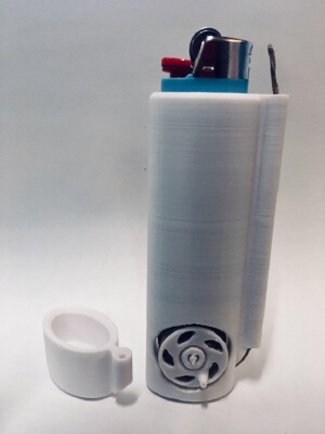 Mini Spool Hemp Wick Lighter | 3d print model