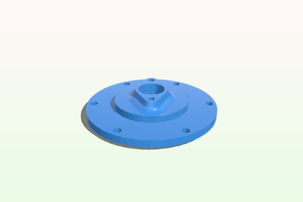 Cylinder Aft head | 3d print model