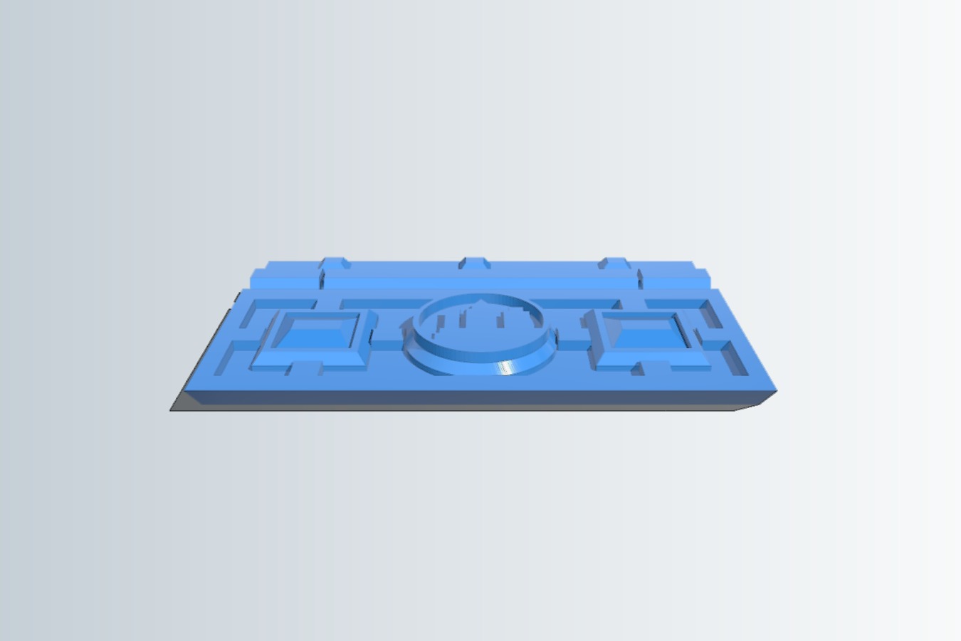 Tudor Rose Box hinge panel set 2mm hole for 1.75mm filament