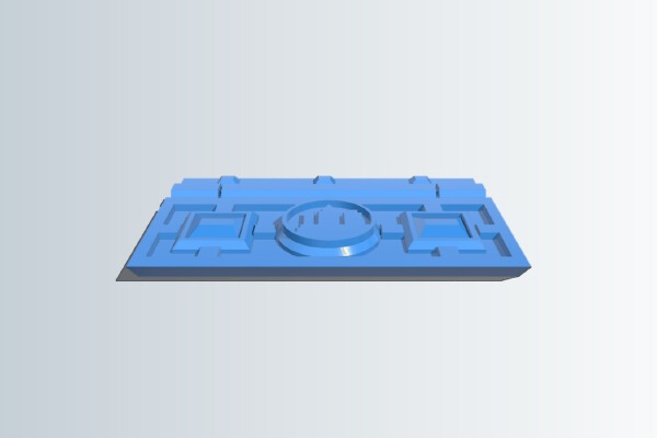 Tudor Rose Box hinge panel set 2mm hole for 1.75mm filament | 3d print model