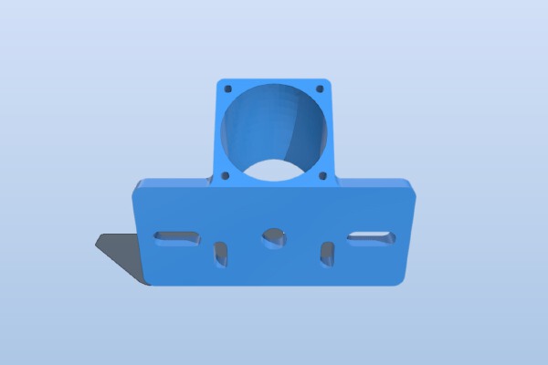 BPS Extruder with Fan Mount and Cable Holes | 3d print model