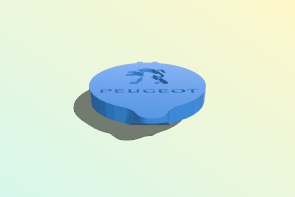 Peugeot 207 water container cover | 3d print model
