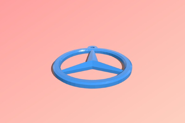 Mercedes Keychain | 3d print model