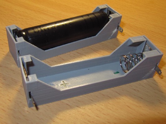 18650 holder v2 with popup protection | 3d print model