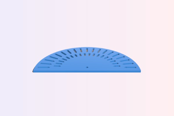Printable Protractor | 3d print model