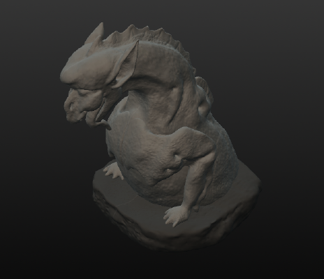 gargoyle 2 inspired by Cathedral Notre Dame from Paris | 3d print model
