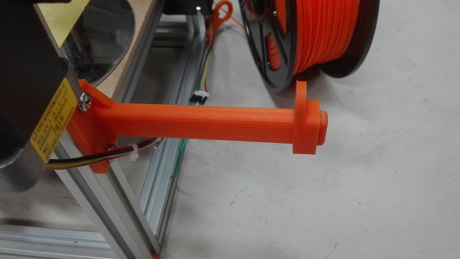 Simple adjustable 623ZZ filament spool holder for 2020 extrusion | 3d print model