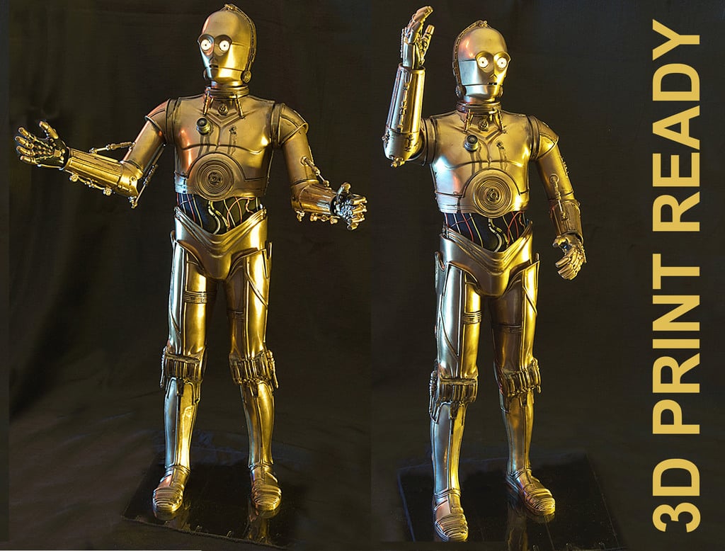 C3PO 1-3 Scale HQ Articulated Complet