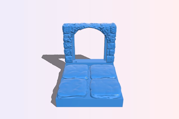 Openforge Stone Arch Edge Doorway | 3d print model