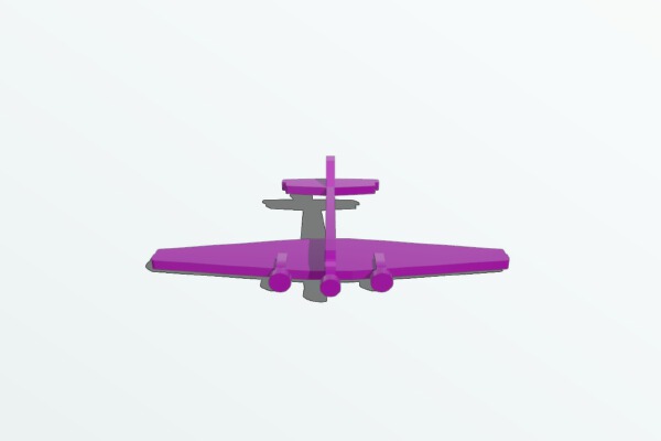 Junkers Ju-52 simplified cnc_laser | 3d print model