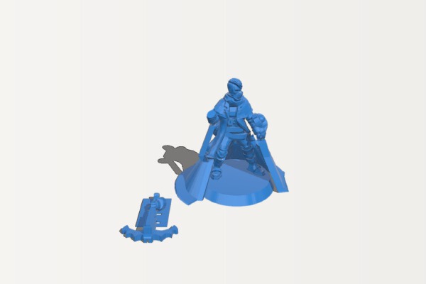 Pathfinder Inquisitor with Crossbow | 3d print model