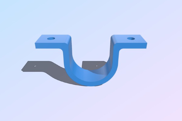 3_4in PVC Pipe Clamp | 3d print model
