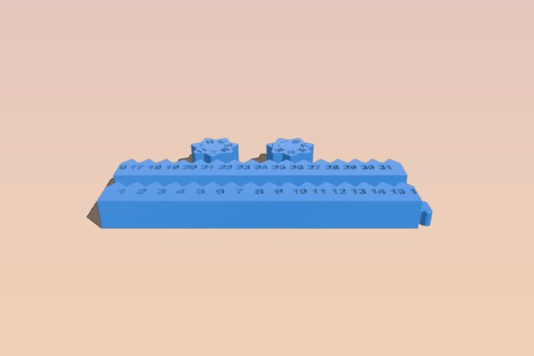 Rolling Calendar | 3d print model
