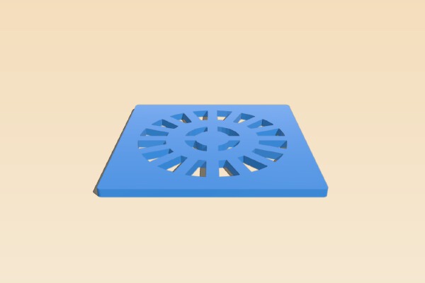 Drain Grate Bathroom | 3d print model