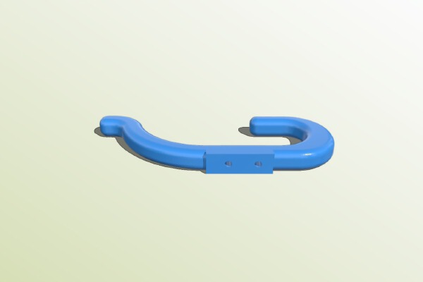 wardrobe hook Gadarobenhaken Haken Kleiderhaken | 3d print model
