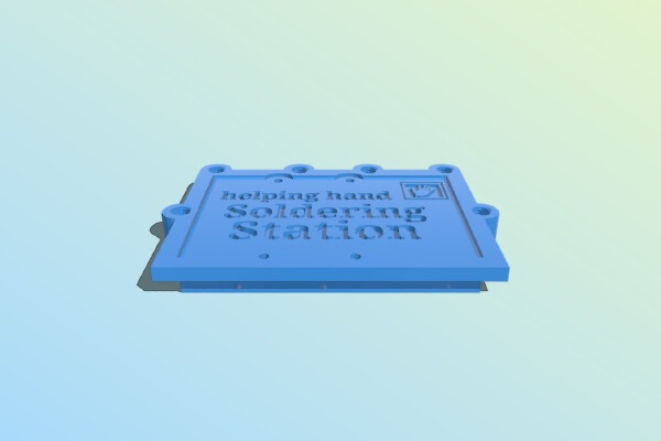 Soldering HD BASE third hand, helping hand, six tweezers | 3d print model
