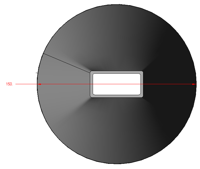 Dad's Funnel, Large and Small Size, Its a round funnel with a rectangular end.