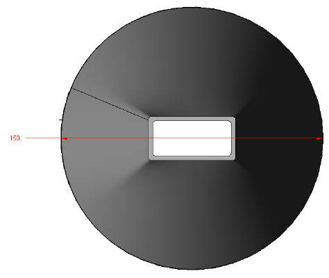 Dad's Funnel, Large and Small Size, Its a round funnel with a rectangular end. | 3d print model