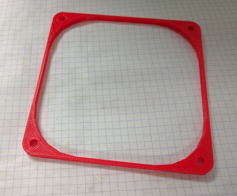 Simple 120mm PC fan spacer - 2 & 5mm versions.