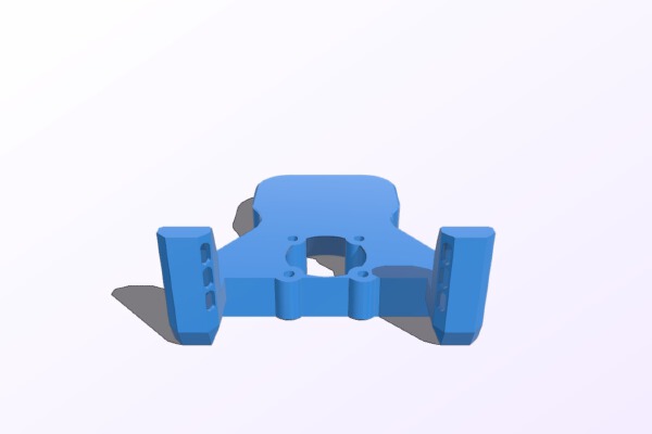 Dual head firebay peanut fanduct | 3d print model