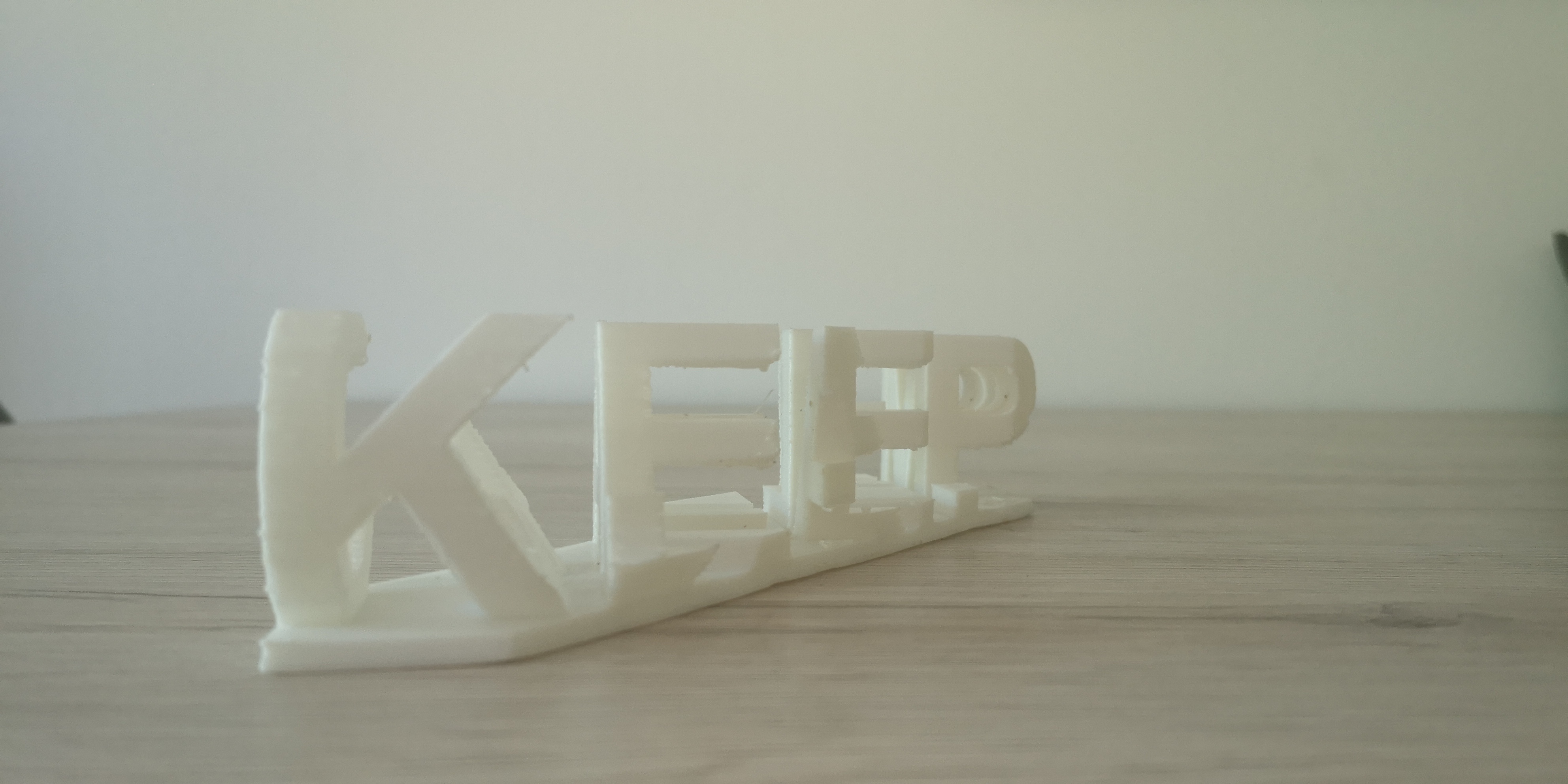 Keep Calm optical Illusion text