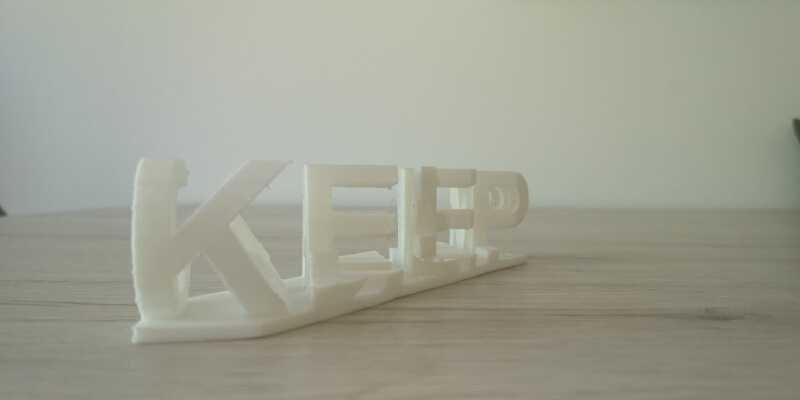 Keep Calm optical Illusion text | 3d print model