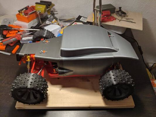 Open RC truggy HOT ROD body (for testing!) | 3d print model