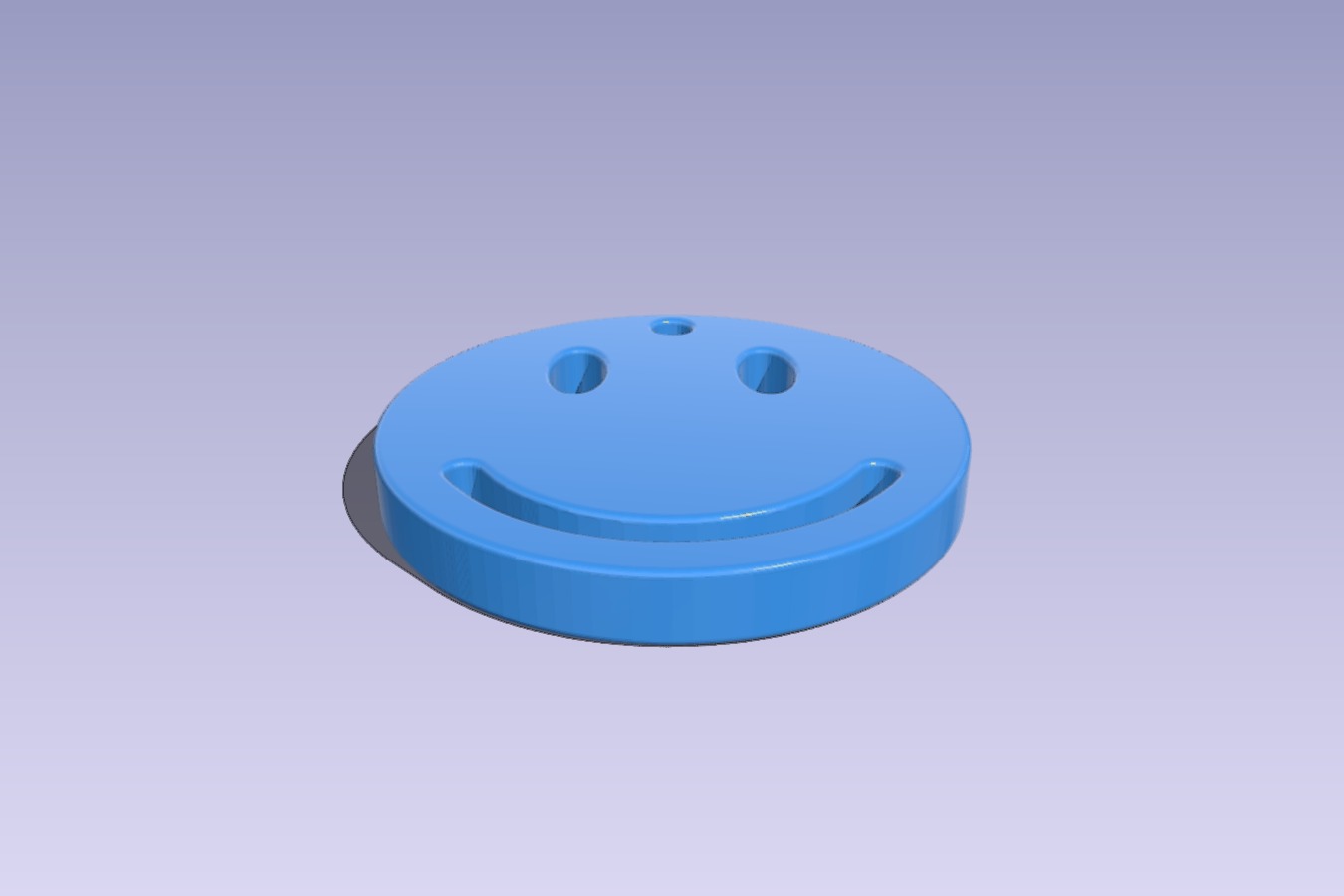 Smiley Face fidget for keychain or necklace
