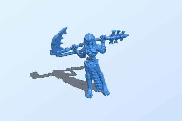 Undead space cyborg lady warrior | 3d print model