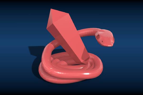 Crystal snake | 3d print model