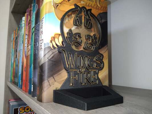 Wings of Fire Bookend | 3d print model