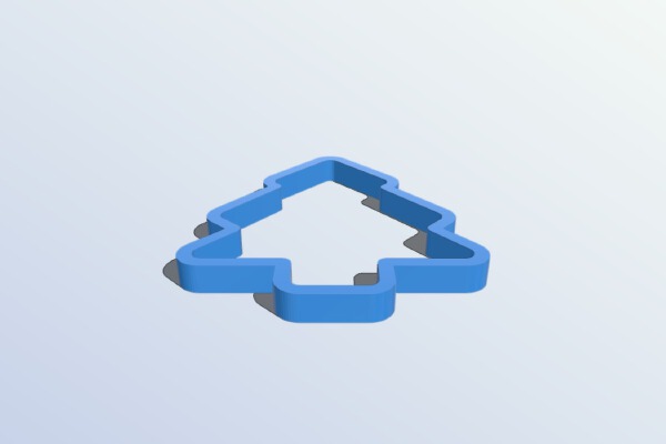 Christmas tree cookie cutter | 3d print model