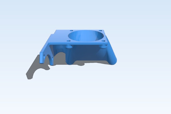 Piggyback layercooling fanduct for e3d-v6 hotend | 3d print model