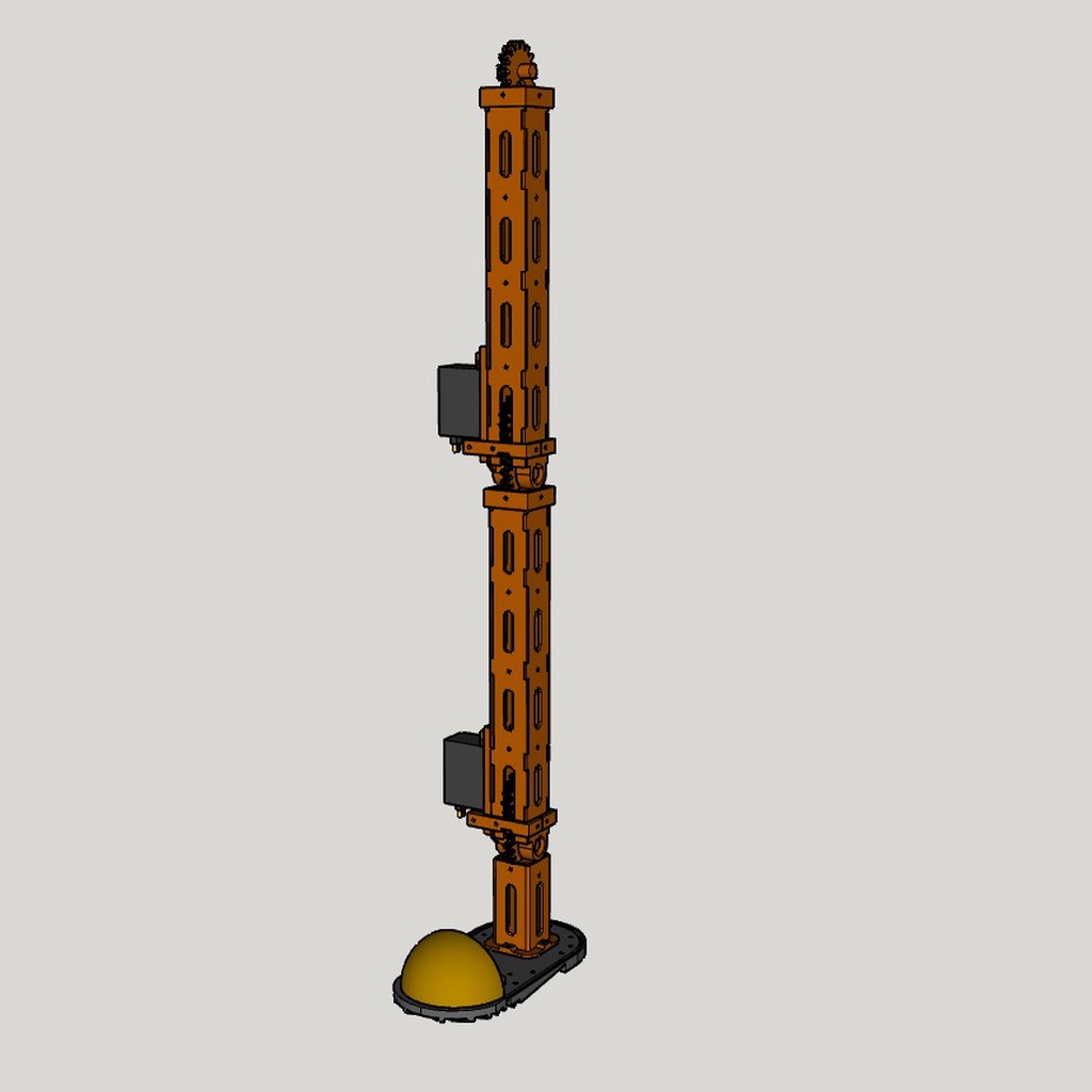 Robot leg skeleton