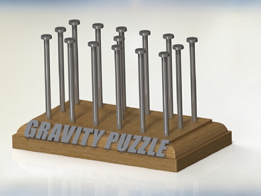 Gravity Puzzle " King of Random" | 3d print model