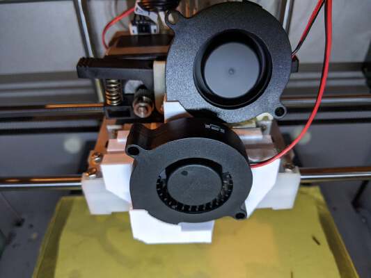 BIBO 2 Touch Snap On 5015 Blower Mount | 3d print model