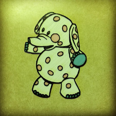 Rudolph - Spotted Elephant | 3d print model