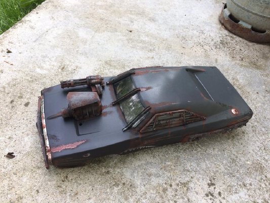 armouring dodge CHARGER 1_10 (mad max) | 3d print model